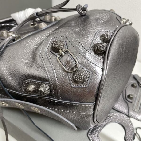 Balenciaga Le Cagole Large Bucket Bag - Gray 12924 - Image 3