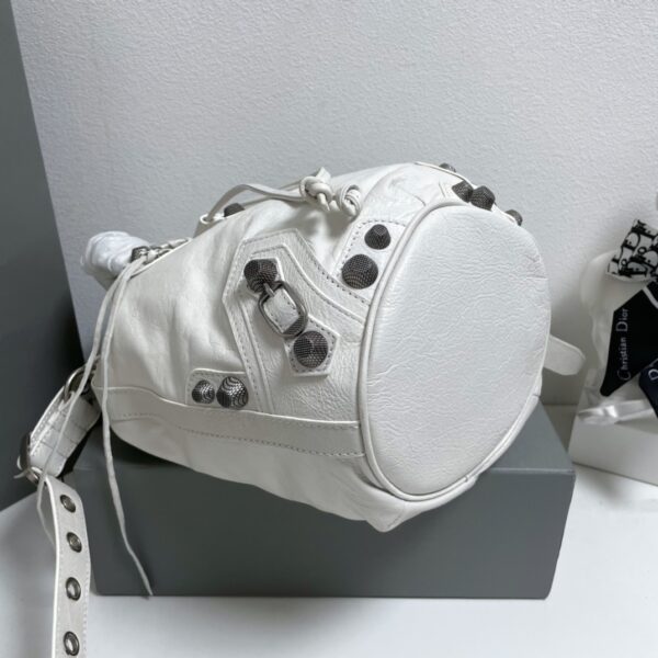 Balenciaga Le Cagole Large Bucket Bag - White 34513 - Image 3
