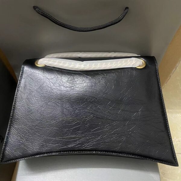 Balenciaga Medium Crush Chain Bag - Black/Gold 75229 - Image 5