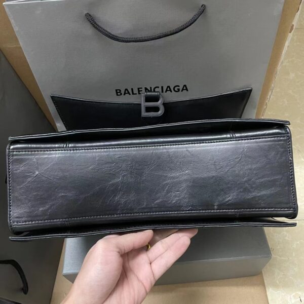 Balenciaga Medium Crush Chain Bag - Black 52139 - Image 2