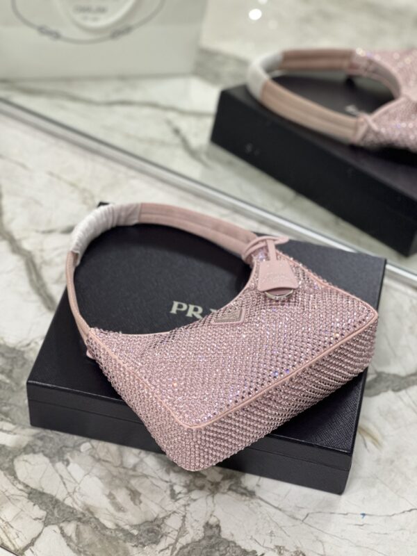 Prada Hobo Diamond Armpit Bag - Purple 23031 - Image 5