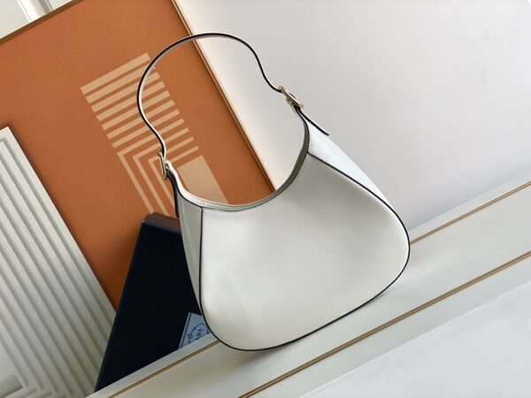 Prada Cleo Armpit Bag - White 91485 - Image 4