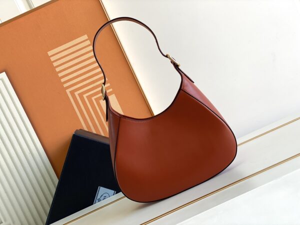 Prada Cleo Armpit Bag - Brown 46602 - Image 2