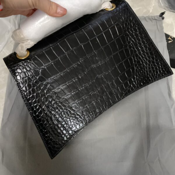 Balenciaga Medium Crush Bag - Black/Gold 12329 - Image 5