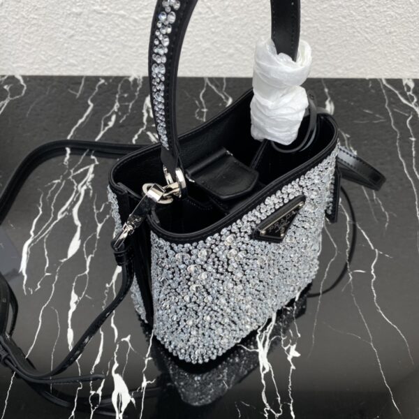 Prada Baby's Breath Bucket Bag - Silver 36947 - Image 2