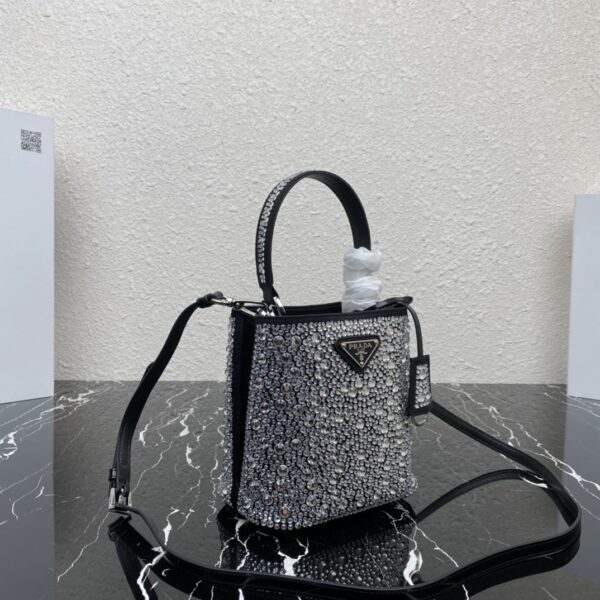 Prada Baby's Breath Bucket Bag - Silver 36947 - Image 4