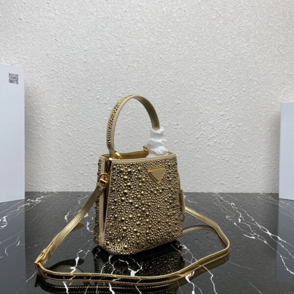 Prada Baby's Breath Bucket Bag - Gold 93505 - Image 4