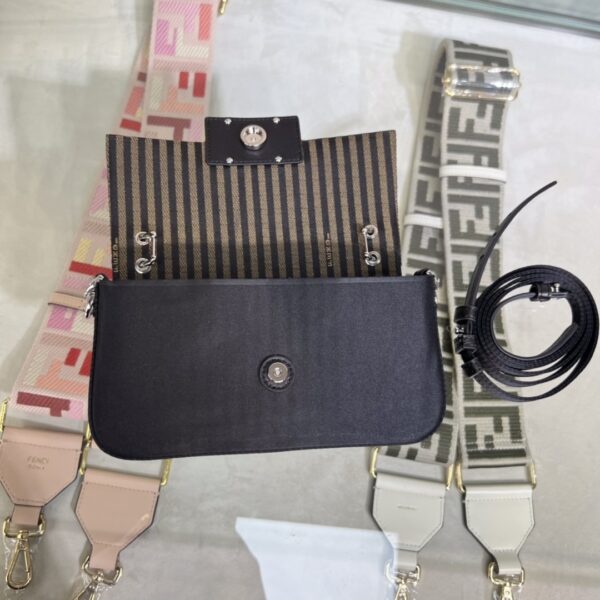Fendi Baguette Smartphone Bag - Black 91727 - Image 3