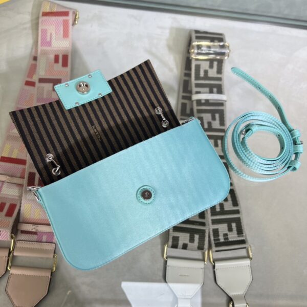 Fendi Baguette Smartphone Bag - Light Blue 44950 - Image 3