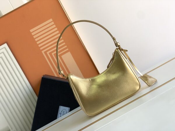 Prada Hobo Crossbody Handbag - Gold 67993 - Image 4