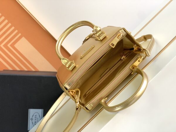 Prada Galleria Handbag - Gold 76919 - Image 3