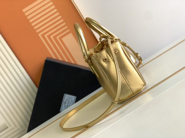 Prada Galleria Handbag - Gold 76919 - Image 5