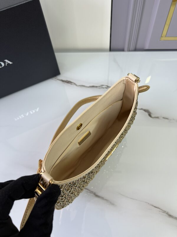 Prada Cleo Diamond-encrusted Armpit Bag 50947 - Image 3