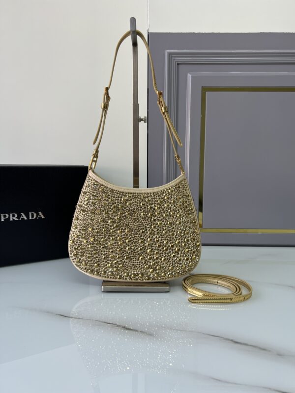 Prada Cleo Diamond-encrusted Armpit Bag 50947 - Image 5