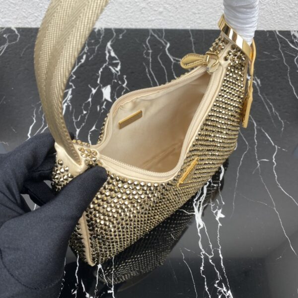 Prada Flash Diamond Hobo handbag - Gold 28620 - Image 2