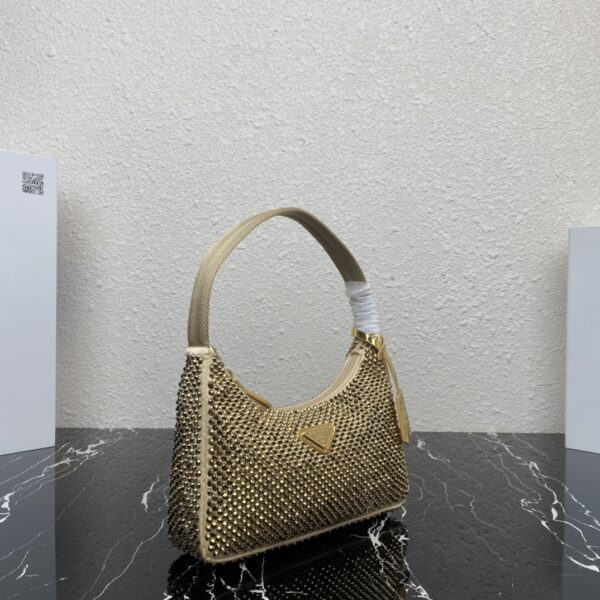 Prada Flash Diamond Hobo handbag - Gold 28620 - Image 5
