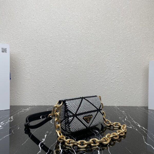 Prada New Crystal Bag - Silver 50193 - Image 4