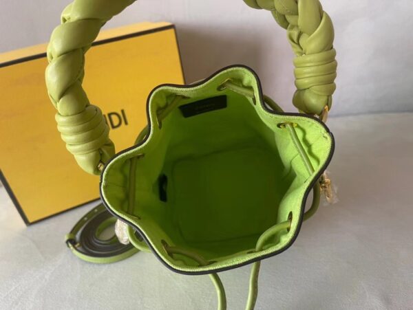 Fendi Mon Tresor Small Bucket Bag - Green 32067 - Image 5