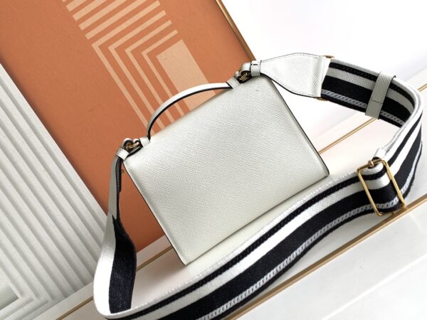 Prada Monochrome Crossbody Bag - White 79656 - Image 3