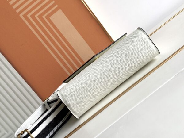 Prada Monochrome Crossbody Bag - White 79656 - Image 5