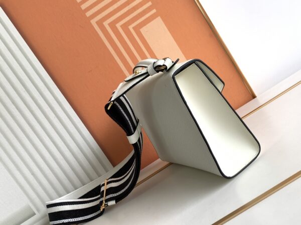 Prada Monochrome Crossbody Bag - White 79656 - Image 4