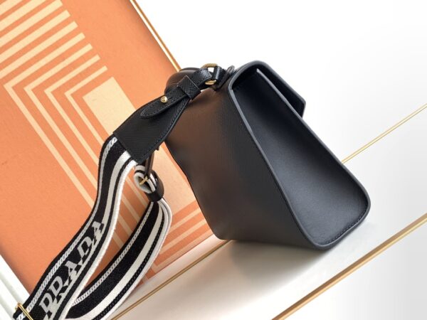 Prada Monochrome Crossbody Bag - Black 32584 - Image 5