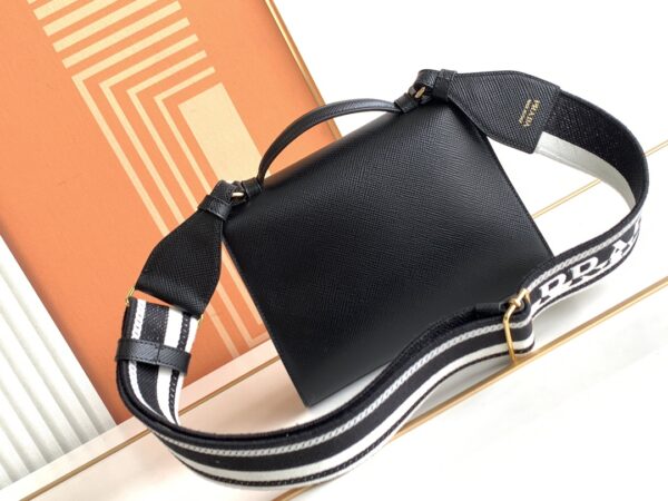 Prada Monochrome Crossbody Bag - Black 32584 - Image 4