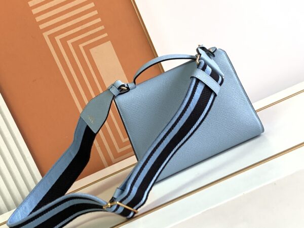 Prada Monochrome Crossbody Bag - Blue 24421 - Image 4