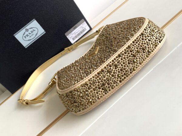 Prada Gypsophila Underarm Bag - Gold 89110 - Image 3