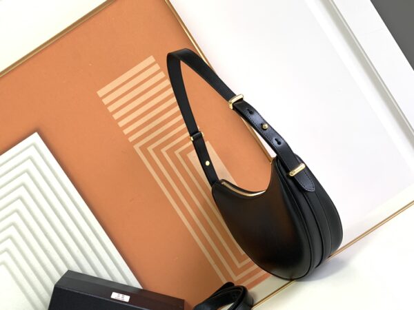 Prada Simple Moon Handbag - Black 99208 - Image 5