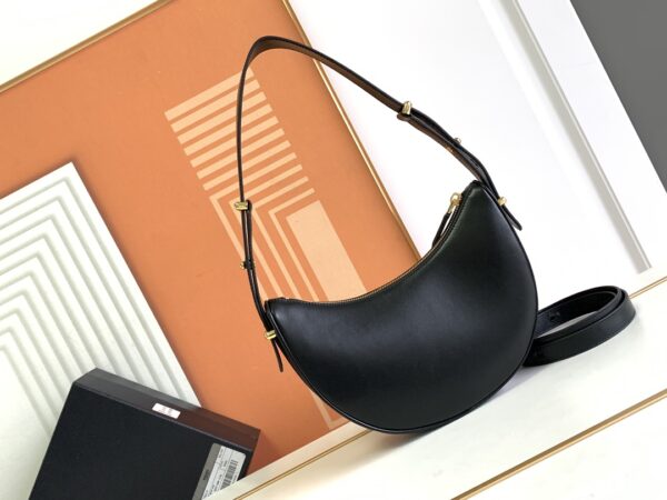 Prada Simple Moon Handbag - Black 99208 - Image 4