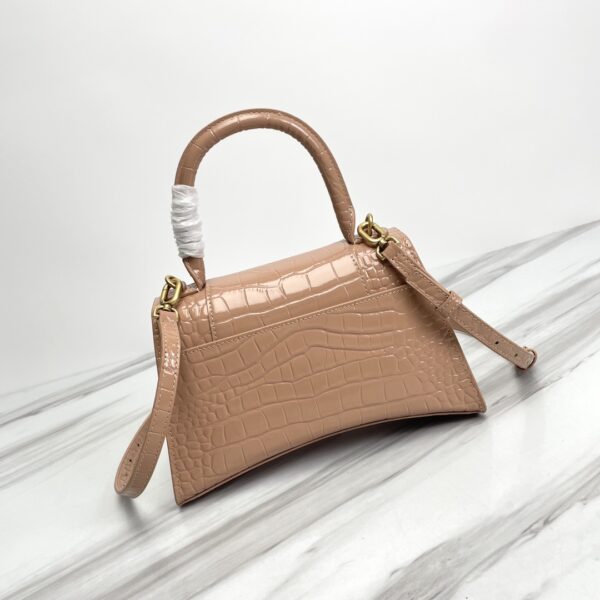 Balenciaga Hourglass Crocodile Sand bag (Golden Buckle) - Cramel 60132 - Image 3