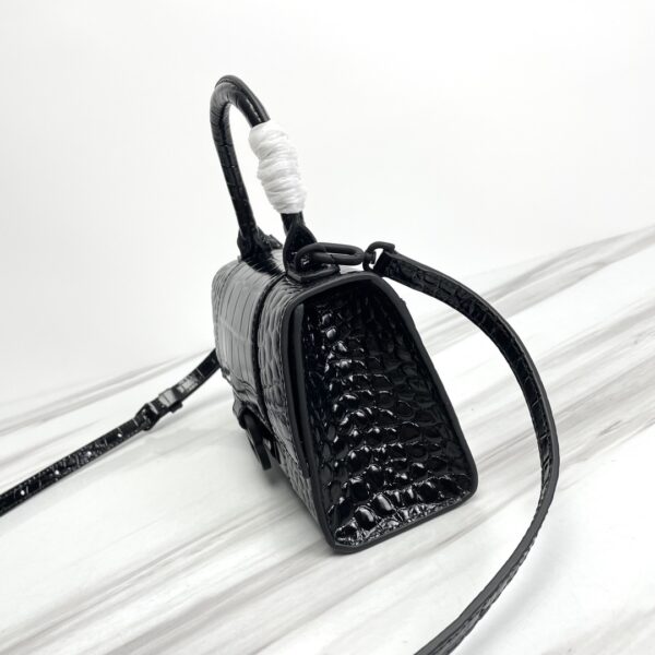 Balenciaga Hourglass Small Bag (Black Buckle) - Black 45589 - Image 3