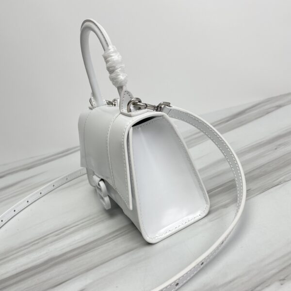 Balenciaga Hourglass Small Bag (White Buckle) - White 64446 - Image 5