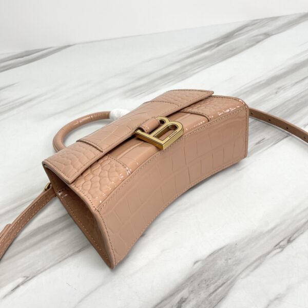 Balenciaga Hourglass Small Bag (Golden Buckle) - Cramel 70989 - Image 3