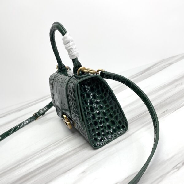 Balenciaga Hourglass Small Bag (Golden Buckle) - Green 42268 - Image 4