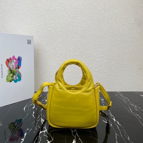 Prada Small Vegetable Basket Handbag - Yellow 90836 - Image 5