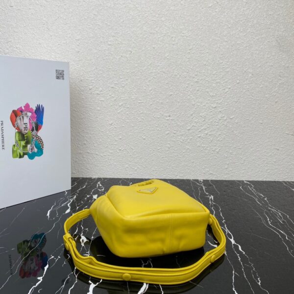Prada Small Vegetable Basket Handbag - Yellow 90836 - Image 3