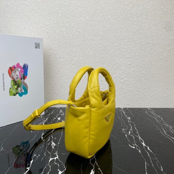 Prada Small Vegetable Basket Handbag - Yellow 90836 - Image 4