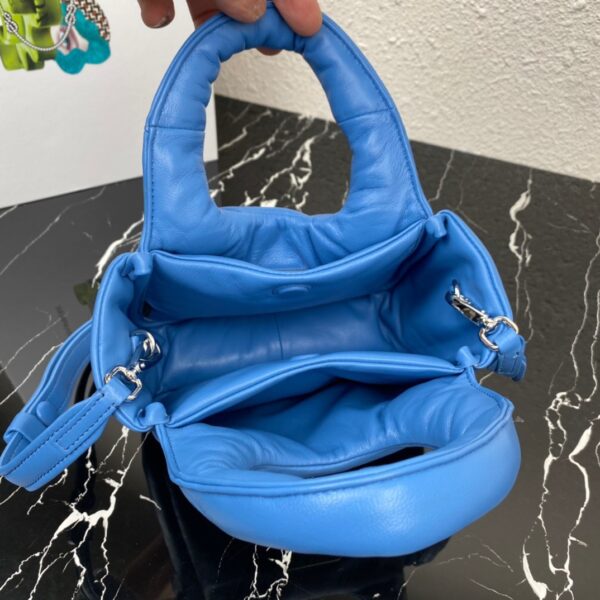 Prada Small Vegetable Basket Handbag - Blue 76313 - Image 5