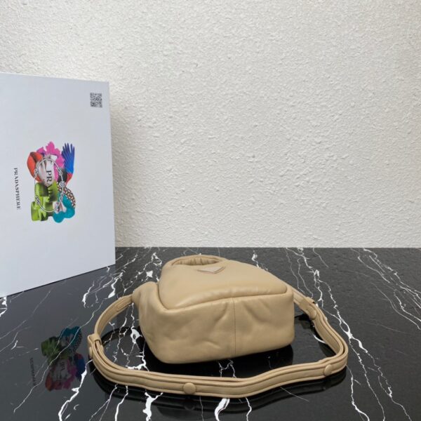 Prada Small Vegetable Basket Handbag - Camel 63577 - Image 3