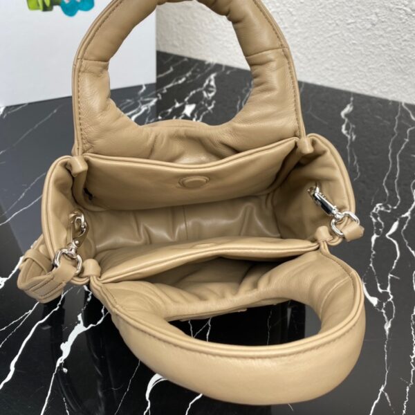 Prada Small Vegetable Basket Handbag - Camel 63577 - Image 2