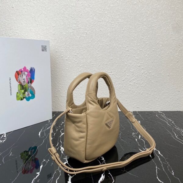 Prada Small Vegetable Basket Handbag - Camel 63577 - Image 5