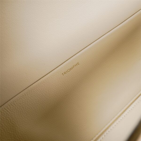 Celine Triomphe Shiny Cow Leather Armpit Bag - off White 77976 - Image 2