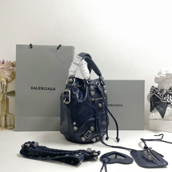 Balenciaga Le Cagole Large Bucket Bag - Royal Blue 96605 - Image 5