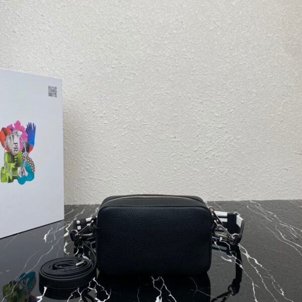 Prada Single-Pull Double Shoulder Strap Handbag - Black 44490 - Image 5