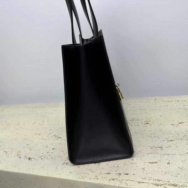 Celine Cabas 16 Smooth Cow Leather Handbag - Black 85094 - Image 5