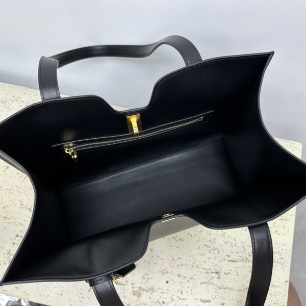 Celine Cabas 16 Smooth Cow Leather Handbag - Black 85094 - Image 2