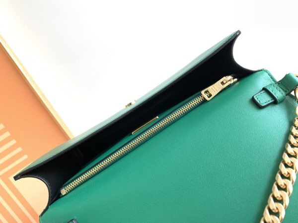 Prada Flap Shoulder Bag - Green 86305 - Image 2
