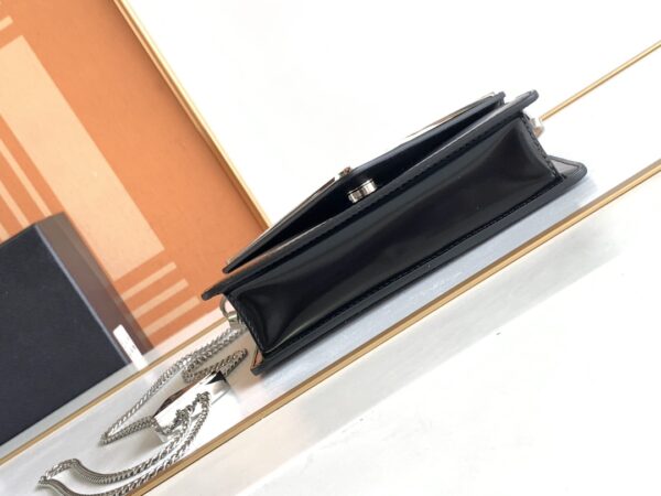 Prada Large Triangular Flip Cover Handbag - Black 81066 - Image 3